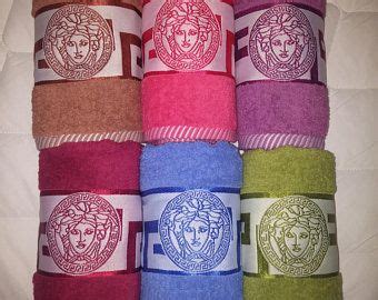 fake versace bathroom set|versace towels set.